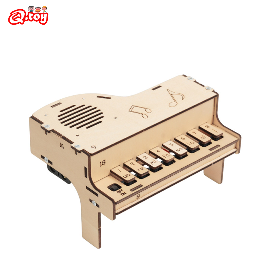 Diy Electronics Kits For Kids - Modello di pianoforte elettronico in legno