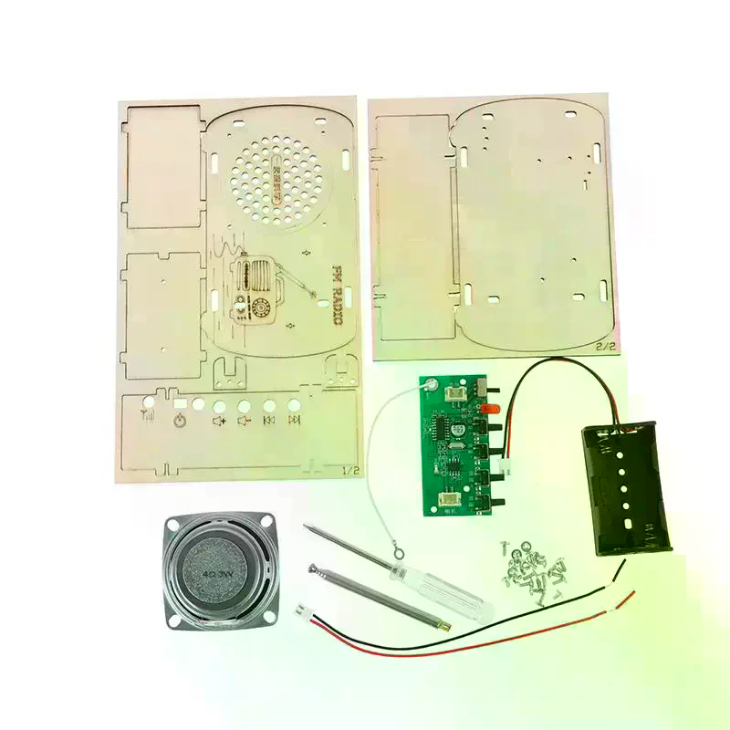 Diy Electronics Projects For Students - Kit Radio FM in Legno Fai-da-Te,