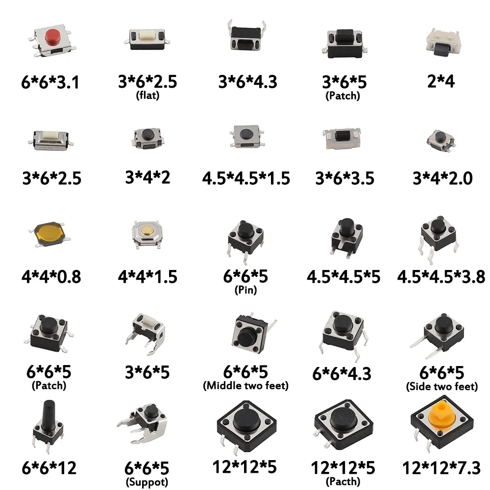 Kit pulsante tattile SMD da 25 - Diy Electronic recensione e prezzo