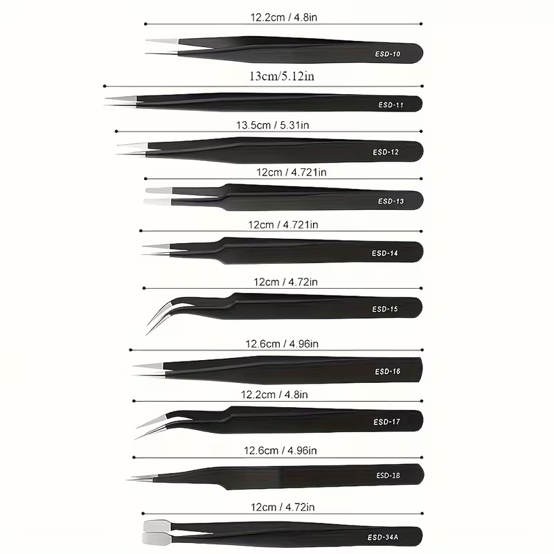 Set di 10 Pinzette Antistatich - Diy Electronics Tool Kit recensione e prezzo