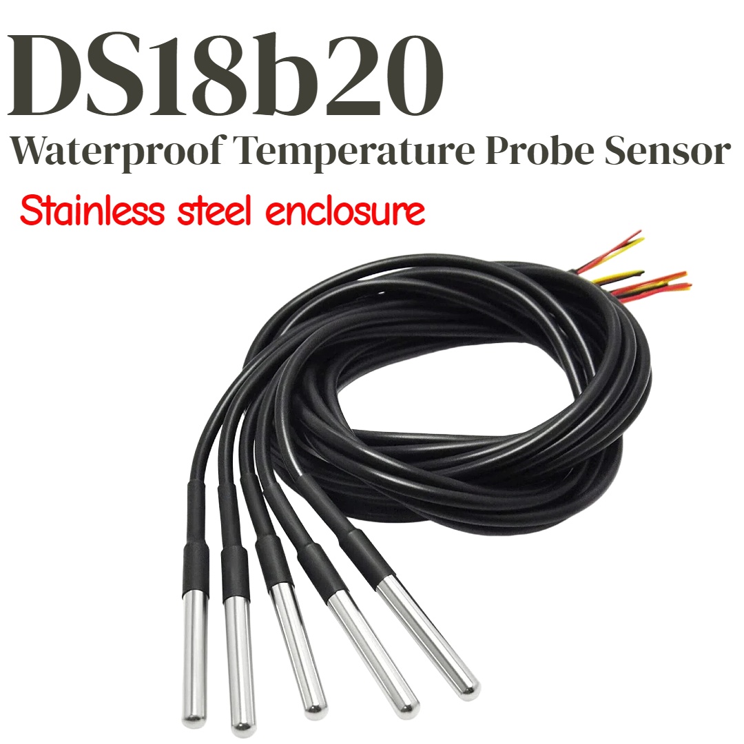 1/5 pezzi Sonda di Temperatura - Ds18B20 Temperature Sensor recensione e prezzo