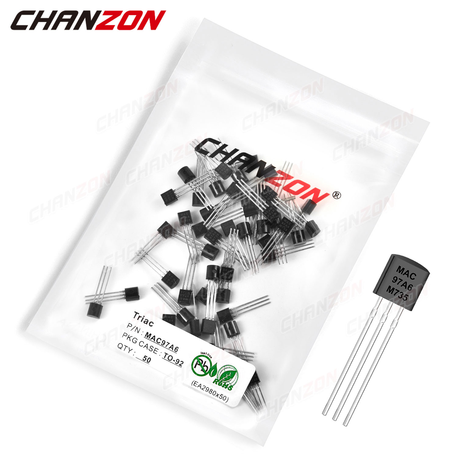 50 pz MAC97A6 TO-92 Triac SCR  - Diy Electronics For Sale recensione e prezzo