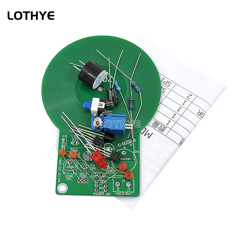 DC 3V-5V Kit Metal Detector Ki - Learn Diy Electronics recensione e prezzo